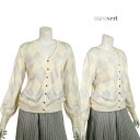 【定価¥57,000の70%OFF】BLANC VERT【ブランベール】【秋冬物】【合い物】【半額以上セール】【正規取扱い】【レディース】ウール混シアーアーガイ...