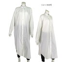 【定価¥32,000の55%OFF】【秋冬物】【半額セール】【正規取扱い】【訳あり】【送料無料】BLANC VERT studio【ブランベールストゥーディオ】【レディース】スタンドカラータックシャツワンピース/ホワイト【サイズ38】【日本製】