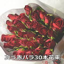 送料無料 赤バラの花束 30本 フラワーギフト 花ギフト 薔薇の花束 赤薔薇 赤バラ ローズ お花 ギフト レッド ブーケ お誕生日プレゼント 贈り物 記念日 結婚記念日 サプライズ 祝い花 お祝い 御祝い おしゃれ　成人式