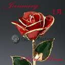 送料無料！永遠に咲き続けるのバラ　24金の縁取り　1月薔薇　即日発送
