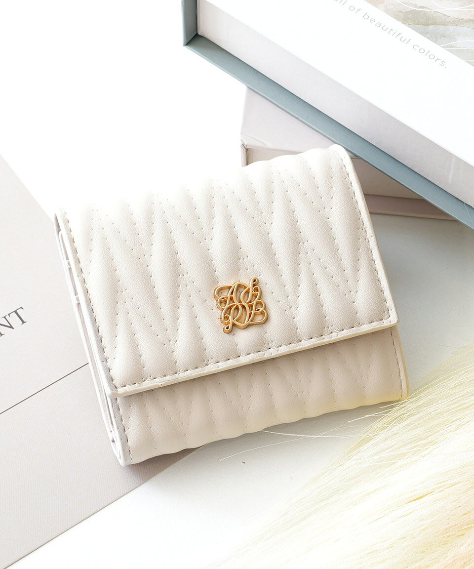 【楽天マラソン30％OFF！】財布 さいふ 三つ折り 3つ折り 折りたたみ ミニ財布 小さめ 小さい コンパクト 可愛い レディース キルティング altrose-10003308 ALTROSE サンプル画像3