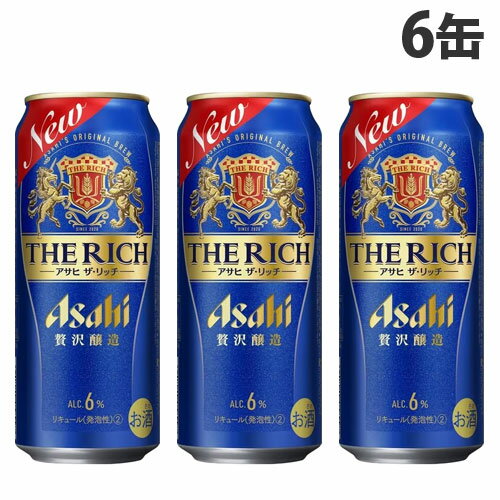 アサヒ飲料 アサヒ ザ・リッチ 500ml×6缶