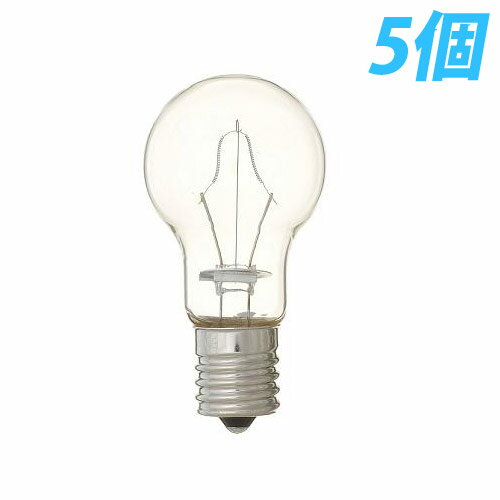 樂天商城 - 白熱灯 省エネクリプトン球 40W形/E17(クリア) 5個入パック