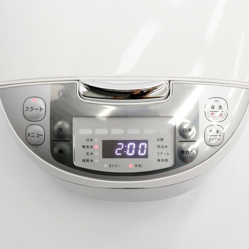 炊飯器 マイコン炊飯ジャー 1升 ホワイト HK-RC1000 炊飯ジャー マイコン 10合 予約 保温 HIRO『送料無料（一部地域除く）』