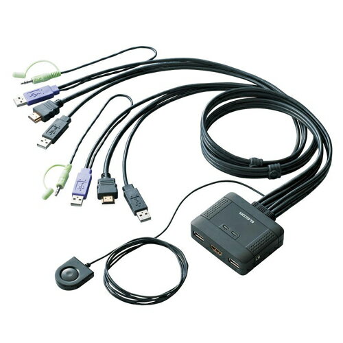 HDMI対応パソコン切替器 KVM-HDHDU2【代引不可】【送料無料（一部地域除く）】