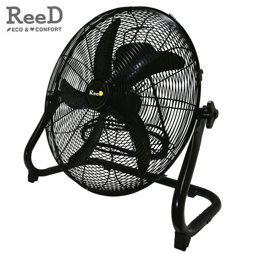 扇風機 ReeD フロアファン 45cm ブラック RD-YF451BK フロアーファン ファン コンパクト パワフル 空気循環『代引不可』『送料無料（一..