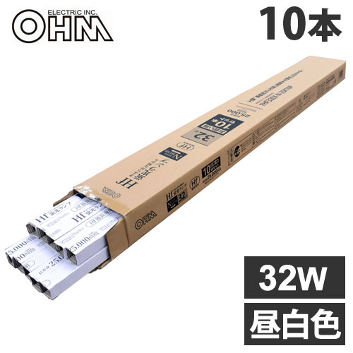 【特長】●長寿命25000時間●きよらかな明かりの昼白色●お買い得な10本セット●工場、事務所など大量に使用する場所におすすめ【ご注意】●ラピッドスタート形、グロースタート形には使用できません。■商品詳細メーカー名：オーム電機入数：10本外形寸法：長さ1198mm区分：32形光色：3波長形昼白色定格寿命：25000時間定格ランプ電力：32ワットHf器具専用蛍光ランプ形式：FHF32購入単位：1箱配送種別：在庫品※リニューアルに伴いパッケージや商品名等が予告なく変更される場合がございますが、予めご了承ください。※モニターの発色具合により色合いが異なる場合がございます。【検索用キーワード】4971275645219 P95242 p95242 FHF32EX-N-25K10P FHF32EX-N FHF32EXN 06-4521 064521 オーム ohm オーム電機 オウム電機 オーム電気 直管蛍光灯 Hf器具専用 32形 3波長形昼白色 3波長形 3波長 昼白色 昼白 10本セット 10本 FHF型直管蛍光灯 高周波点灯形 インバータ形 Hf蛍光灯 直管形蛍光灯 直管蛍光ランプ 高周波形専用 Hf 蛍光灯 蛍光ランプ けいこうとう 直管 直管形 高周波形 Hf専用 電気 ライト 照明 電球 ランプ 灯り 明かり 電化