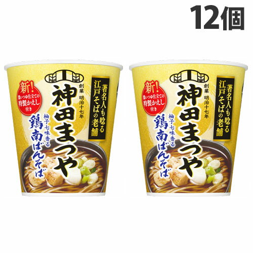 『賞味期限：24.06.07』日清食品 神田まつや 鶏南ばんそば 92g×12個のサムネイル