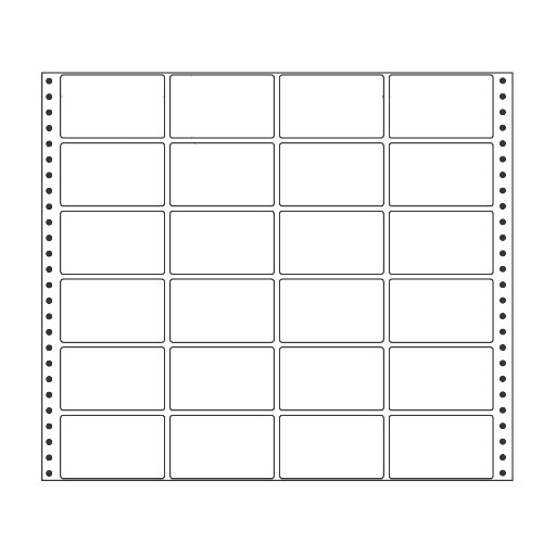 ラベルシール M15S タックシール (連続ラベル) レギュラータイプ 500折【代引不可】【送料無料（一部地域除く）】