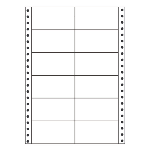 ※システム上、土日祝日の着日指定が可能になっておりますが、こちらの商品は土日祝日の配送は承っておりません。土日祝日をご指定いただいた場合、平日でのお手配に変更させていただきますので、予めご了承ください。ナナフォーム、タックフォームラベル(連続ラベル)、レギュラータイプ■コンピュータ用ラベルの専門タック紙を使用しており、製品の安定と使い易さを追及し、種類も多く取り入れた最も普及しているタイプです。■温度・湿度等の変化による紙の収縮も少なくなっております。■商品詳細1折サイズ：203×279mmラベルサイズ：89×47mm面付：2×6＝12面購入単位：1箱(500折6000枚)配送種別：直送品 代引不可 返品不可 配送日時指定不可※商品はメーカーより直送させて頂くため、代金引換でのご注文はお受け致しかねます。※こちらの商品は他の商品とは別のお届けとなります。※メーカー直送のため、納品・請求書は商品とは別に郵送させていただきます。※商品はメーカーより直送させて頂くため、ご希望配送日時の指定はできません。※メーカーにて欠品発生時はこちらからご連絡させて頂くこともございます。※お客様都合による返品・交換はお受けしておりません。※沖縄・離島は送料別途見積りとなります。【他社製品対応品番】エーワン：28502※ナナフォーム製品の原紙変更のお知らせナナフォーム製品（連続ラベル）の原紙が変更になります。メーカー現在庫なくなり次第順次変更となります。【変更前】ラベル：上質55Kベース　剥離紙：ブルーグラシンセパ【変更後】ラベル：上質45Kベース　剥離紙：白クラフトセパ※リニューアルに伴いパッケージや商品名等が予告なく変更される場合がございますが、予めご了承ください。※モニターの発色具合により色合いが異なる場合がございます。【検索用キーワード】4974906037209 OA用紙 ラベル用紙 連続用紙タイプ レギュラータイプ 面付（面数） 14〜10面 用紙幅 8インチ MM8H たっくしーる れんぞくらべる れぎゅらーたいぷ 500おり 111366 9I0532 コクヨ エーワン 28502 ヒサゴ AVERY ドットプリンタ用ラベル用紙 ドットプリンタ用ラベルシール タックフォームシール ラベル用紙 タックフォームラベル