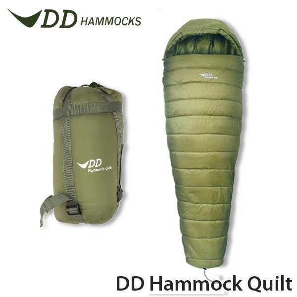 DD Hammocks DDハンモック 寝袋 DD Hammock Quilt DDハンモックキルト Olive Green オリーブグリーン シュラフ スリーピングバッグ『送料無料（一部地域除く）』