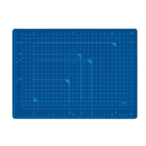 プラス カッターマット A4 BL CS-A4 青