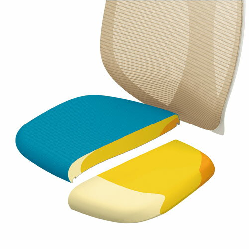 オカムラ チェア Sylphy(シルフィー) 肘なし 背メッシュ ハイ ホワイトボディ 樹脂脚 ブルーグリーン C635XW-FMR6 [テレワーク 在宅ワーク 在宅勤務 リモートワーク 自宅用オフィスチェア SOHO スマートオフィス] 『代引不可』『返品不可』