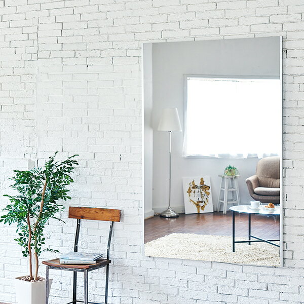 『ポイント5倍』 リフェクスミラー ラージ W100×H150cm シルバー NRM-1[ 割れない 軽量 軽い フィルムミラー 姿見 全身鏡 全身ミラー 安全 ] 『代引不可』【送料無料（一部地域除く）】