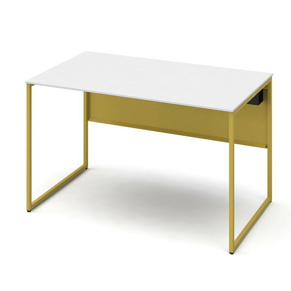 オカムラ 平机 ソリスト スタンダードタイプ イエロー脚 W1200×D700×H720mm ホワイト(塗装天板) 3K2ALE MHN8 [ テレワーク 在宅勤務 在宅ワーク リモートワーク 自宅勤務 在宅 SOHO ]『代引不可』『送料無料（一部地域除く）』