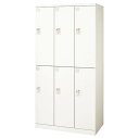『ポイント5倍』 ライオン事務器 ロッカー Locana(ロカーナ) 6人用 3列2段 内筒交換錠 W900×D515×H1790mm ホワイト LOC-C32-06WK 『代引不可』【送料無料(一部地域除く)】(3)