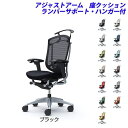 【エントリーでポイント10倍】『受注生産品』 オカムラ チェア コンテッサ セコンダ ハイバック シルバーフレーム ブラックボディ 座クッション 可動肘 ランバ...