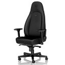 noblechairs ゲーミングチェア ICON Black Edition NBL-ICN-PU-BED-SGL [ テレワーク 在宅 海外 高級 ブラックエディション ] 『日時指定不可』『代引不可』『送料無料（一部地域除く）』