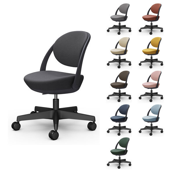 『ポイント10倍』オカムラ チェア パラベル スタンダードタイプ ブラックボディ ウレタンキャスター イ..