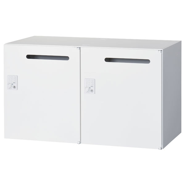 『受注生産品』生興 クウォール 2人用メールボックス 自動施錠ボタン錠 上下兼用 W900×D450×H525mm RW45-N205P-AB[ オフィス家具 収納 収納家具 ]『代引不可』『送料無料（一部地域除く）』