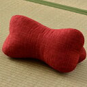 イケヒコ ほね枕 32×15cm レッド 寝具 枕 まくら 足枕 腰当て 多用途 低反発枕 パイプ枕『代引不可』
