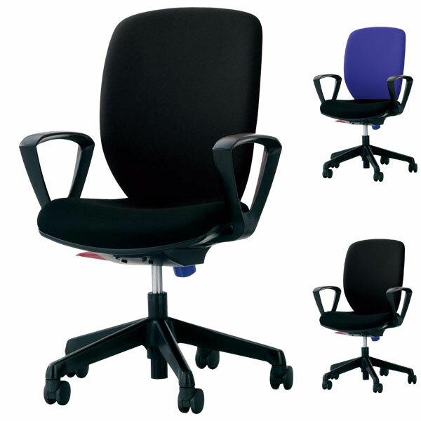 ライオン事務器 オフィスチェアー(シルフィード) W580×D546×H895〜1005(SH410〜520)mm No.1276F[ テレワーク 在宅勤務 在宅ワーク リモートワーク 自宅勤務 在宅 SOHO スマートオフィス ホームオフィス ]『代引不可』