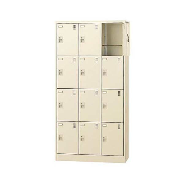 生興 SLCシューズボックス 3列4段 12人用 W900×D380×H1790mm 錠なし SLC-12T-K2 [ 日本製 完成品 靴箱 ニューグレー ]『代引不可』『返品不可』『送料無料(一部地域除く)』 [2]