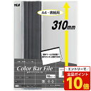 【エントリーでポイント10倍】テージー カラーバーファイル10冊入ダークグレー