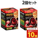 【エントリーでポイント10倍】ジェックス ヒートグロー 赤外線照射スポットランプ 150W 2個セット 爬虫類 トカゲ リクガメ 亀 赤外線 集光型 昼夜兼用『...