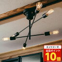 【エントリーでポイント10倍】『ポイント10倍』『取寄品』インターフォルム 天井照明 Astre アストル シーリングライト 6灯 レトロ球付 LT-2677 ...