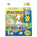犬 おむつ 男の子&女の子のためのマナーおむつ のび~るテ-プ付き ジャンボパック L 42枚