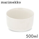 マリメッコ ウニッコ ボウル 500ml ホワイト×ナチュラルホワイト Marimekko Unikko ボウル皿 鉢 椀 お椀 深皿 北欧食器