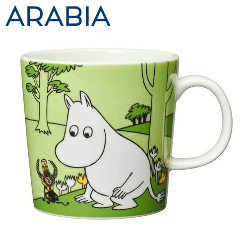 アラビア 食器 ARABIA アラビア Moomin ムーミン マグ ムーミン グラスグリーン 300ml Moomintroll grass-green マグカップ