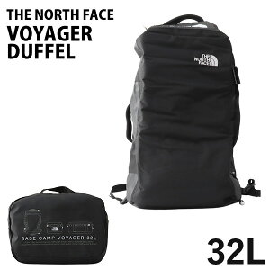 THE NORTH FACE ザ・ノースフェイス BASE CAMP VOYAGER DUFFEL ベースキャンプ ボイジャー ダッフル 32L ブラック×ホワイト バックパック ライト『送料無料（一部地域除く）』