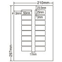 ラベルシール 東洋印刷 LDW16UEF 再剥離タイプ A4 500シート【代引不可】【送料無料（一部地域除く）】