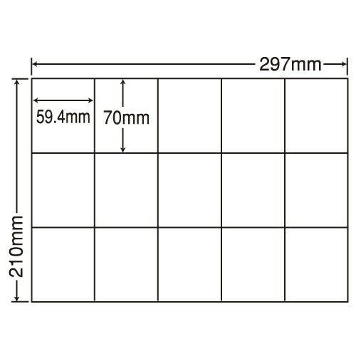 ラベルシール 東洋印刷 C15MF 再剥離タイプ A4 100シート×5箱【代引不可】【送料無料（一部地域除く）】