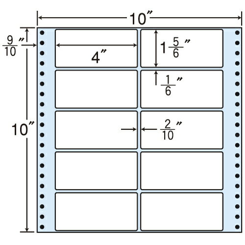 樂天商城 - ラベルシール MT10Q タックシール (連続ラベル) レギュラータイプ 500折【代引不可】【送料無料（一部地域除く）】