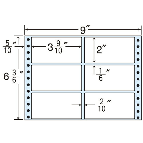 ラベルシール M9Y タックシール (連続ラベル) レギュラータイプ 500折×2【代引不可】【送料無料（一部地域除く）】