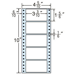 ラベルシール MM4B タックシール (連続ラベル) レギュラータイプ 500折×2【代引不可】【送料無料（一部地域除く）】