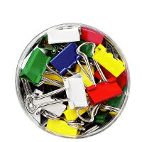 ダブルクリップ カラーミックス 小 19mm 40個