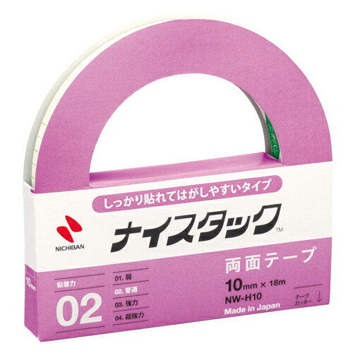 NICHIBAN ナイスタック再生紙はがせるタイプ大巻 10mm×18m