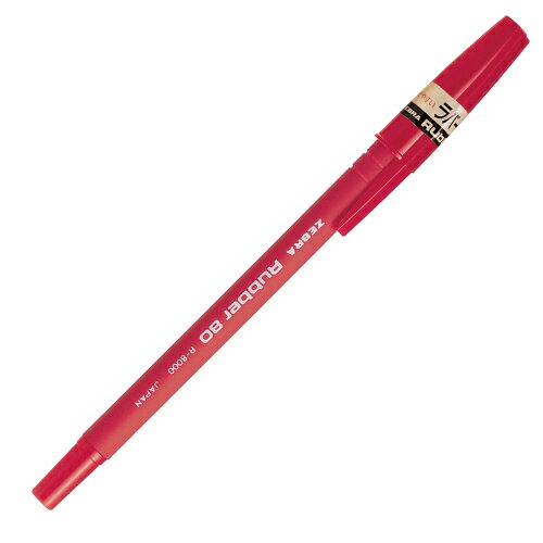 樂天商城 - ゼブラ 油性ボールペンラバー80 0.7mm 赤 1本