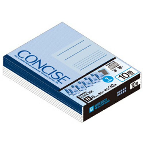 キョクトウ CONCISE B5・30枚6mm罫(10冊束)×10パック SNC3B10S『送料無料（一部地域除く）』