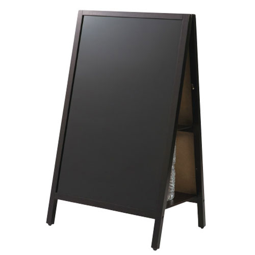 アスカ ブラックボード 転倒防止スタンドボード 両面 M BB040 A型 スタンドボード 看板 メニューボード 黒板『代引不可』『個人宅配送不可』『送料無料（一部地域除く）』