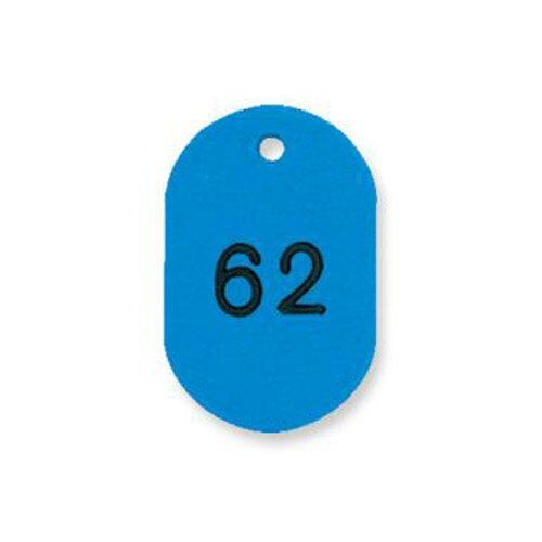 【取寄品】共栄プラスチック プラスチック番号札(番号入) 小 51〜100番 スカイ NO.9-51-153969