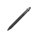 三菱鉛筆 ジェットストリーム ノック式 3色油性ボールペン(黒・赤・青インク) 0.5mm 透明ブラック SXE3-400-05