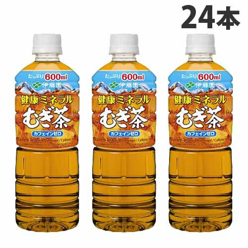 伊藤園 健康ミネラルむぎ茶 600ml×24本 お茶 日本茶 飲料 ドリンク 麦茶 ソフトドリンク ペットボトル飲料