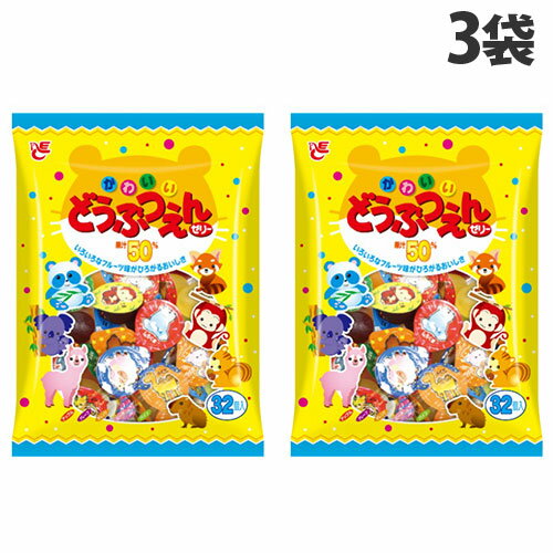 エースベーカリー どうぶつえんゼリー 32個 3袋