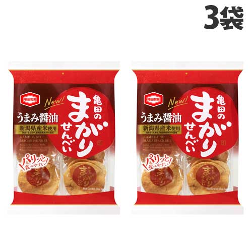 亀田製菓 まがりせんべい 16枚 3袋