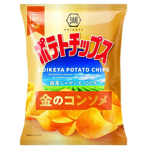 ドラッグスーパー aludeのポテトチップス コンソメ 湖池屋 55g 3袋｜アングル2